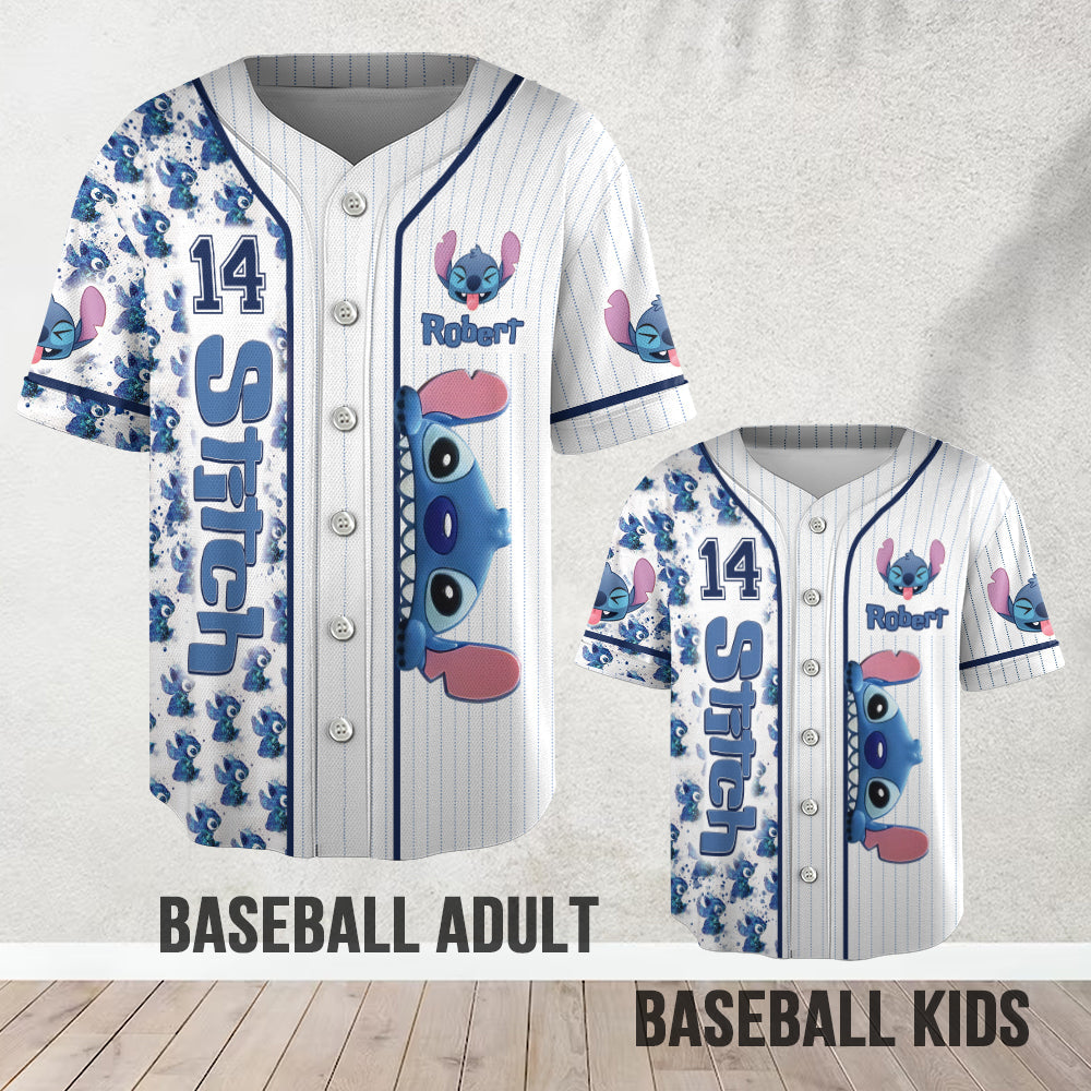 Ohana Means Family - Personalized Ohana Baseball Jersey