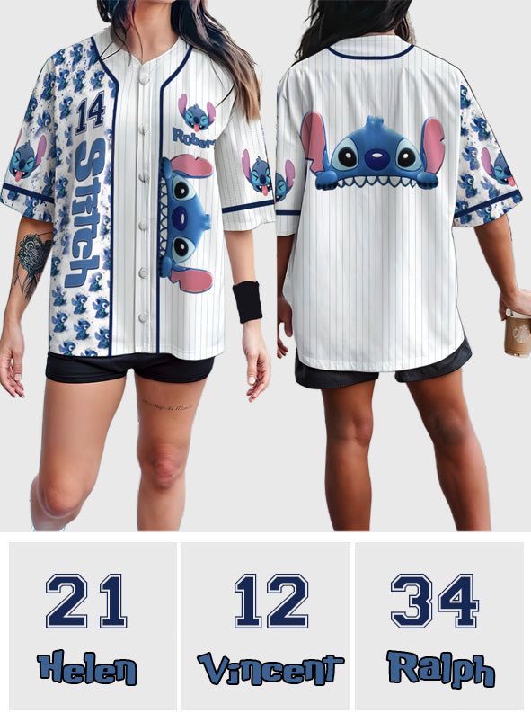 Ohana Means Family - Personalized Ohana Baseball Jersey