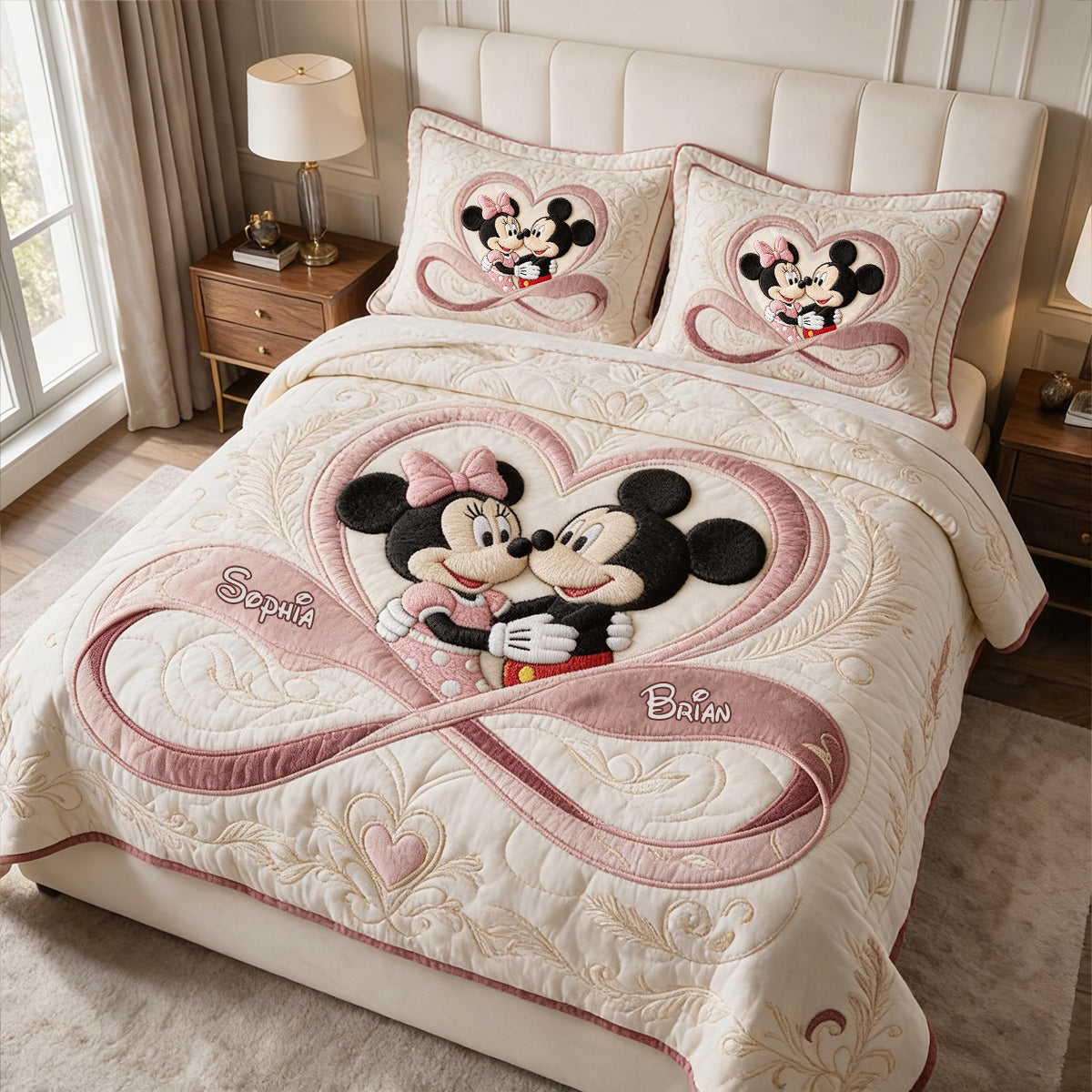 You & Me We Got This - Personalized Mouse Quilt Set
