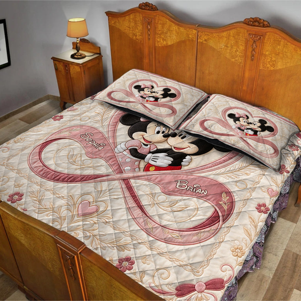 You & Me We Got This - Personalized Mouse Quilt Set