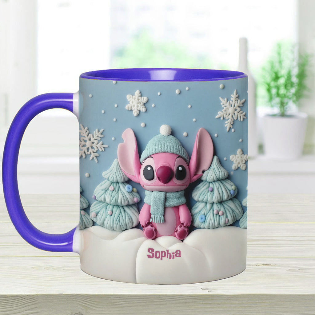 Merry Christmas - Personalized Ohana Accent Mug