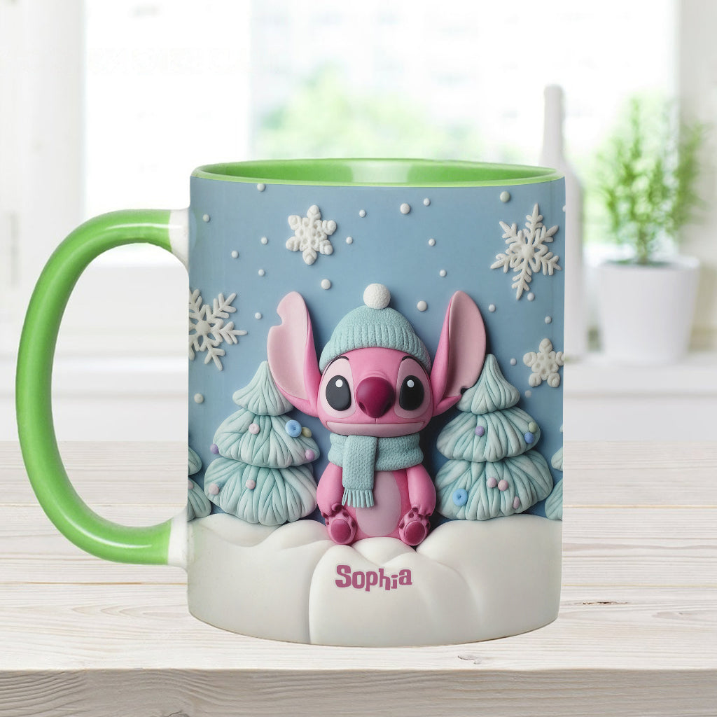 Merry Christmas - Personalized Ohana Accent Mug