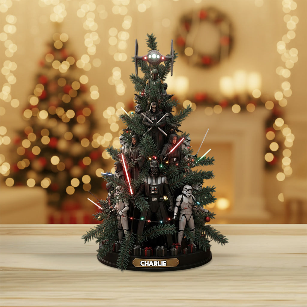 Joy To The Galaxy - Personalized The Force Custom Shaped Acrylic Plaque