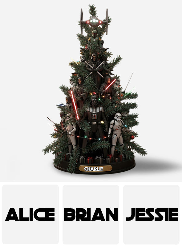 Joy To The Galaxy - Personalized The Force Custom Shaped Acrylic Plaque