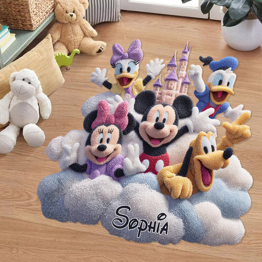 Magical Friends - Personalized Mouse Shaped Doormat/ Rug