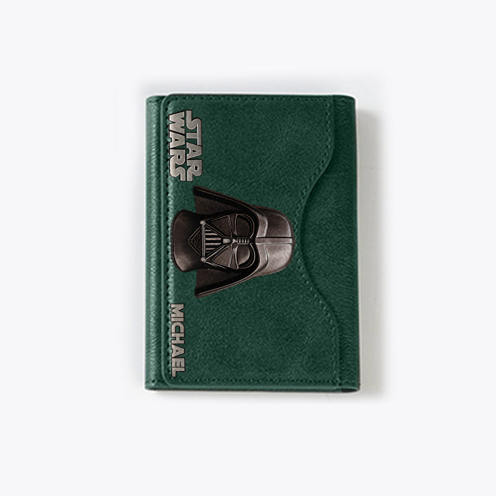 The Black Armored Commander Custom Name - Personalized The Force Magsafe Wallet
