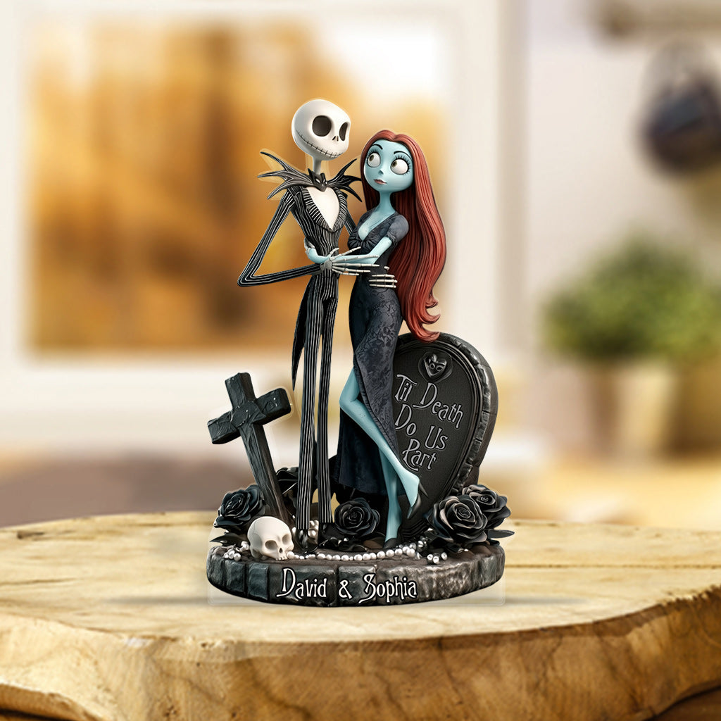 Til Death Do Us Part - Personalized Nightmare Custom Shaped Acrylic Plaque