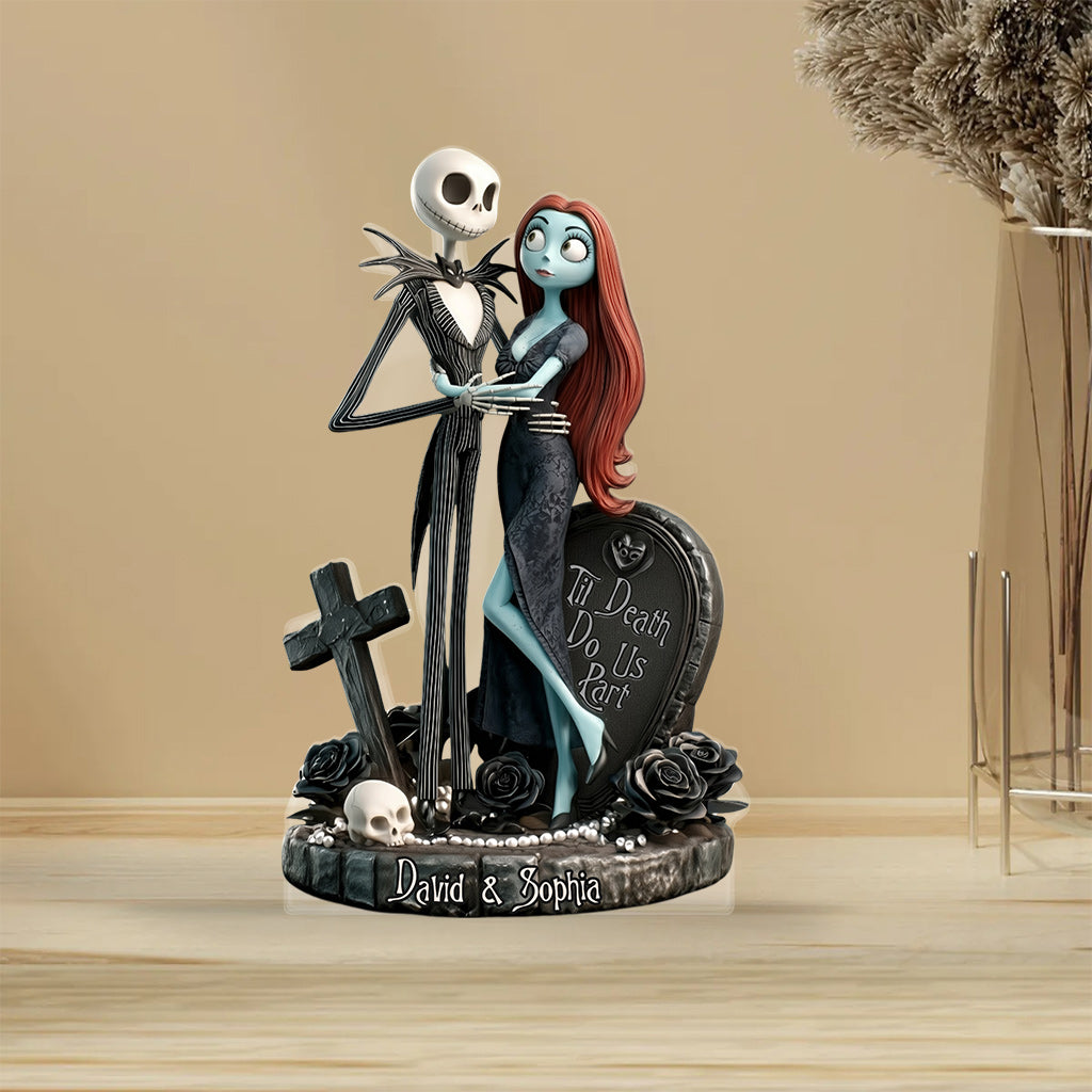 Til Death Do Us Part - Personalized Nightmare Custom Shaped Acrylic Plaque