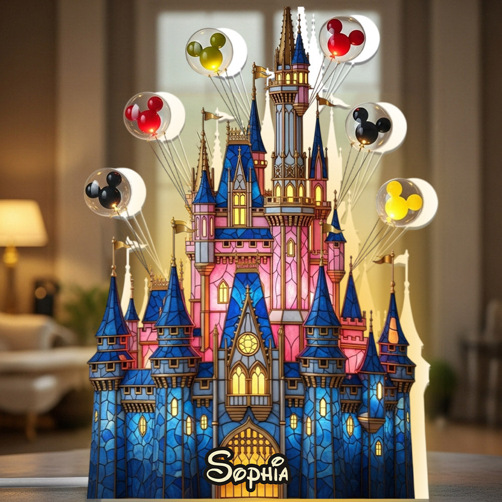 Magical Castle - Personalized Mouse Acrylic LED Night Light