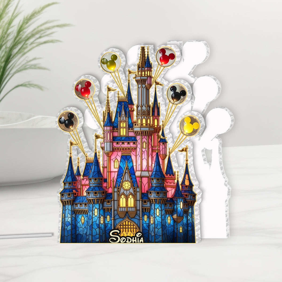 Magical Castle - Personalized Mouse Acrylic LED Night Light