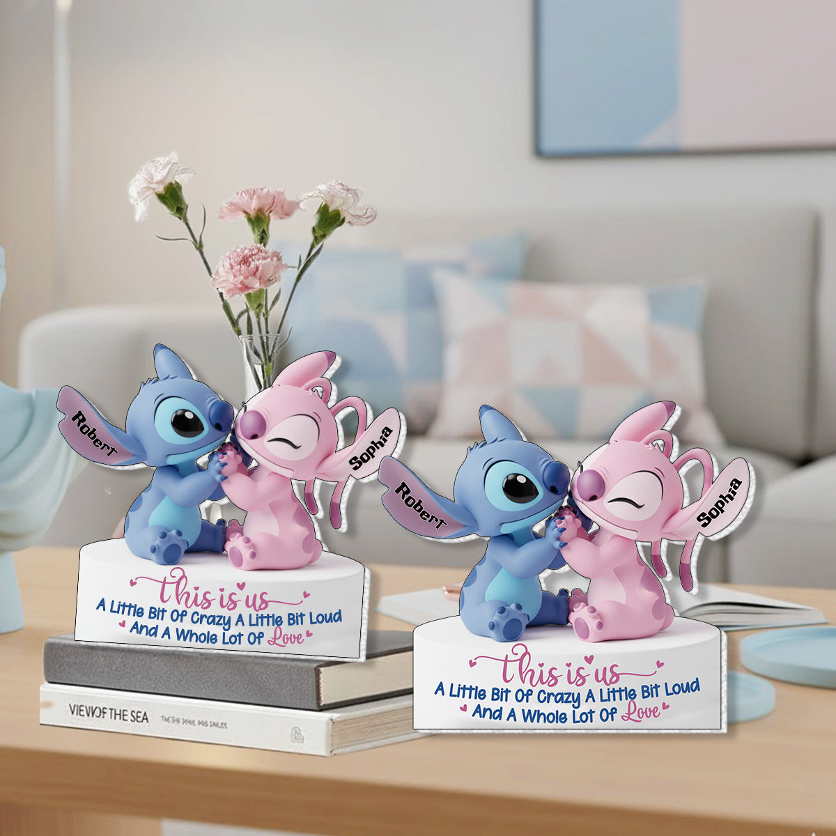 This Is Us - Personalized Ohana Custom Shape Acrylic Flower Vase