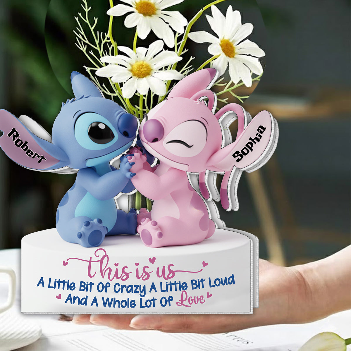 This Is Us - Personalized Ohana Custom Shape Acrylic Flower Vase
