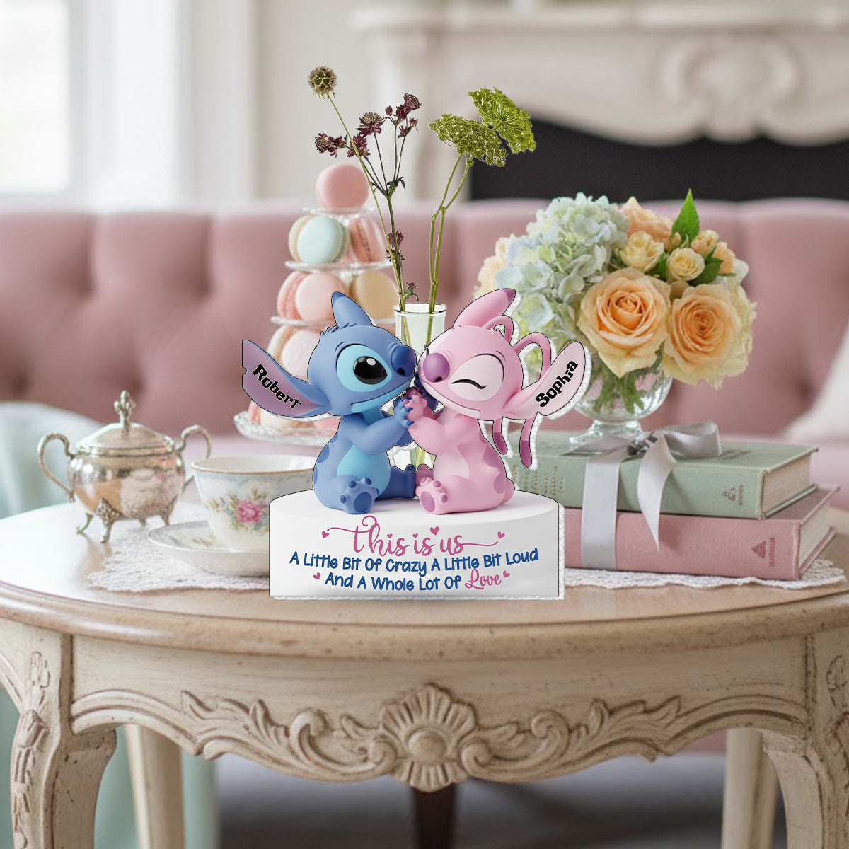 This Is Us - Personalized Ohana Custom Shape Acrylic Flower Vase