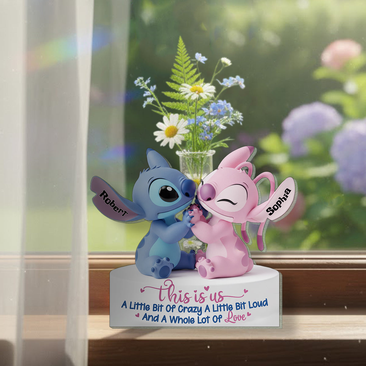 This Is Us - Personalized Ohana Custom Shape Acrylic Flower Vase