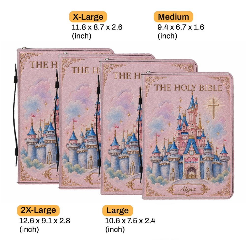Church & Castle - Personalized Dream Trip Leather Bible Cover Bag