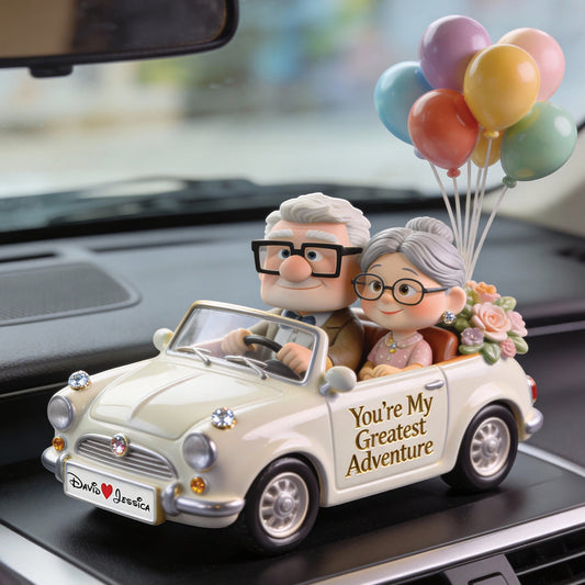 You're Always My Greatest Adventure - Personalized Up Movie Couple Car Dashboard Plaque