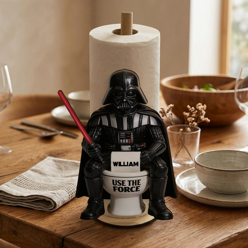 Use The Force - Personalized The Force Paper Towel Stand