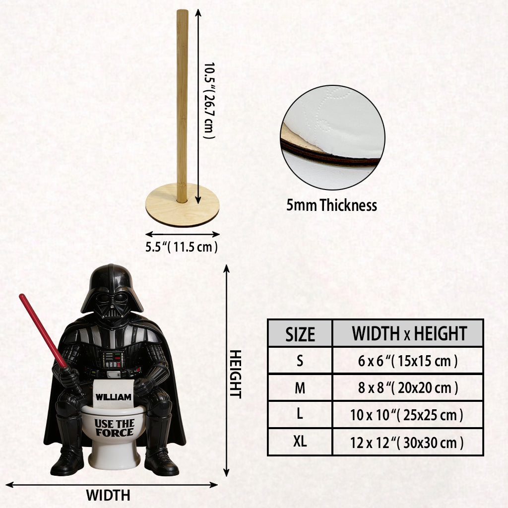Use The Force - Personalized The Force Paper Towel Stand