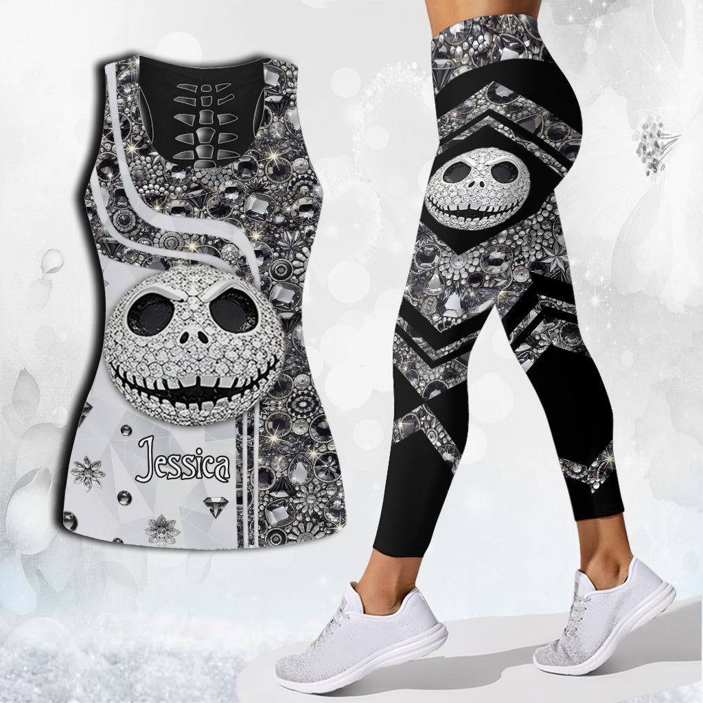 Nightmare Before Christmas - Personalized Nightmare Hollow Tank Top and Leggings