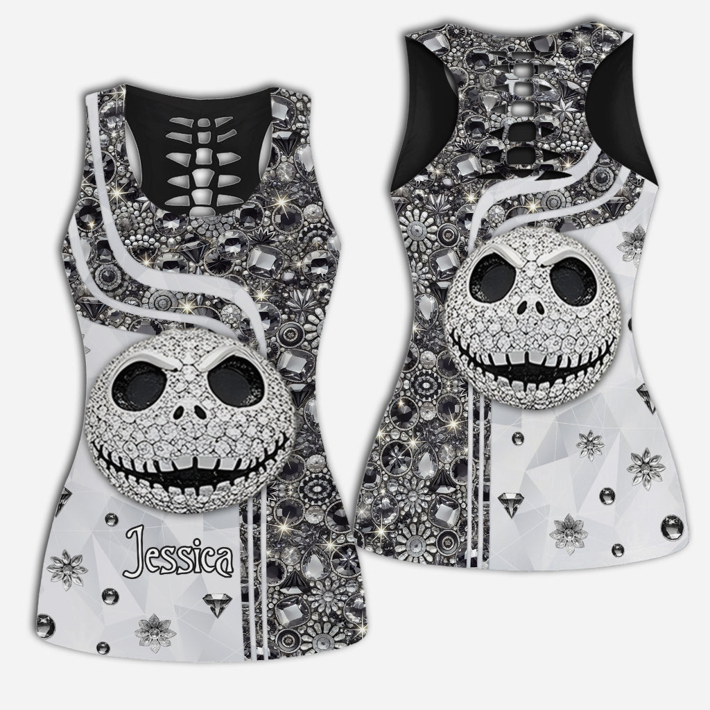 Nightmare Before Christmas - Personalized Nightmare Hollow Tank Top and Leggings