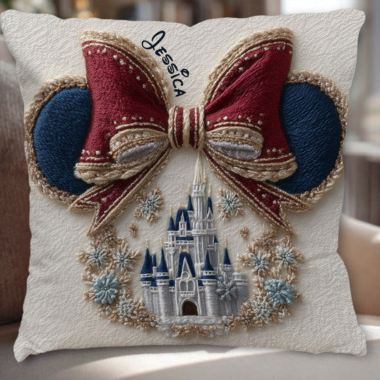 Magical Castle - Personalized Mouse Throw Pillow