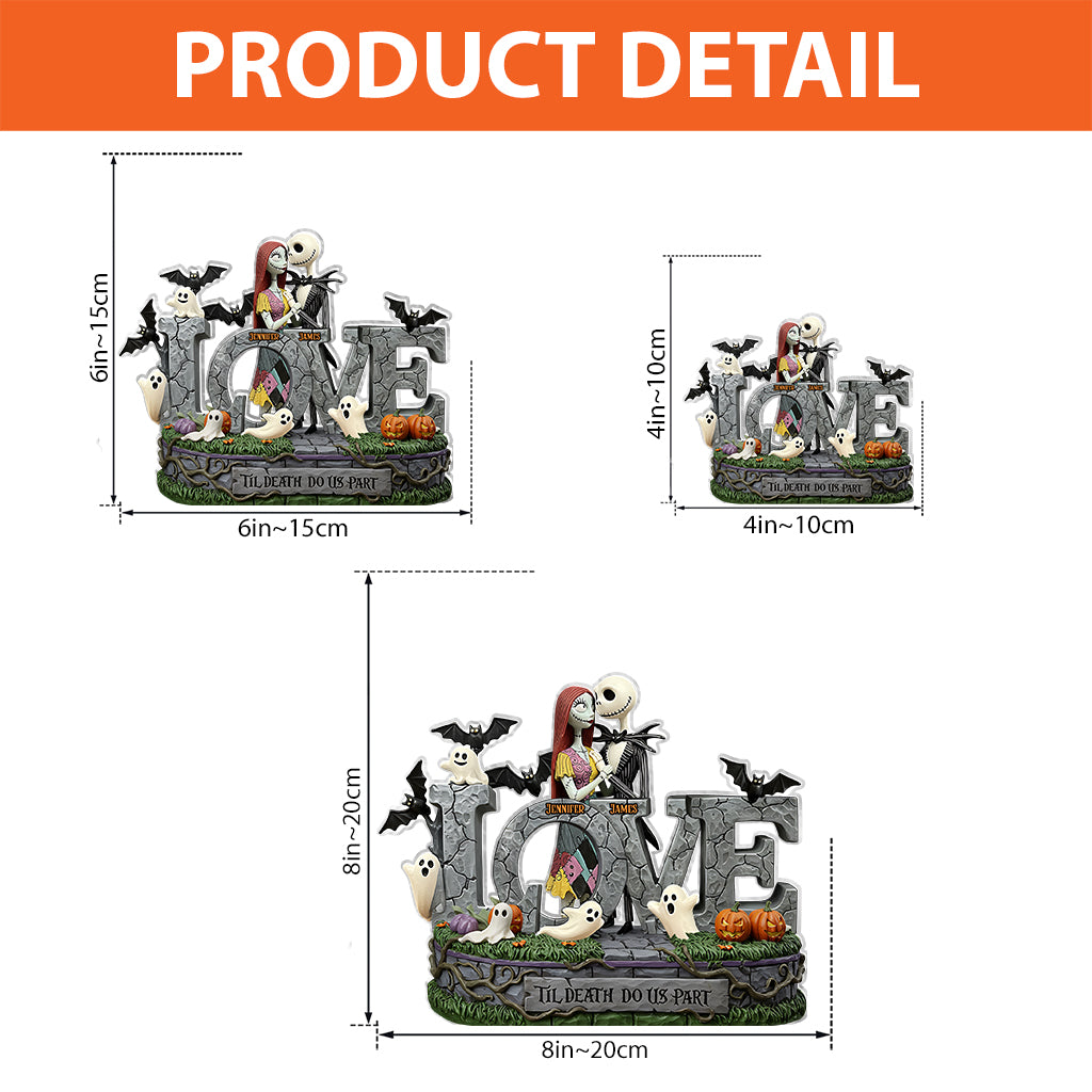 Til Death Do Us Part - Personalized Nightmare Custom Shaped Acrylic Plaque