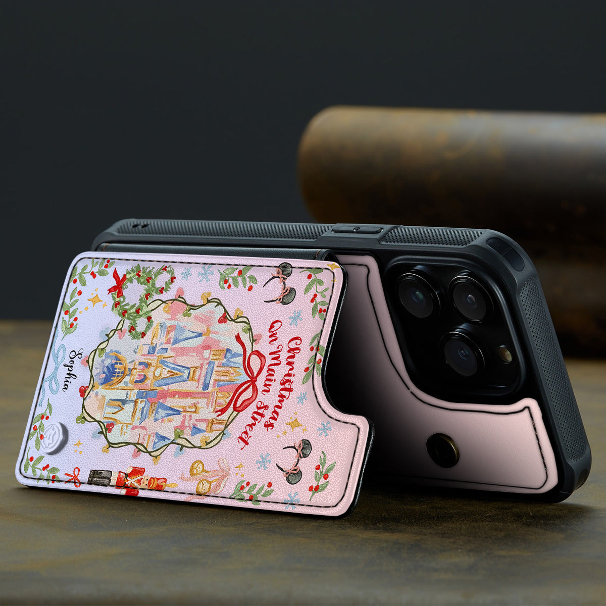 Magical Christmas - Personalized Mouse Fully Printed Wallet Phone Case