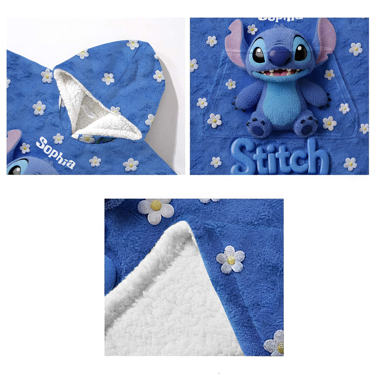 Fluffy Monster Effect - Personalized Ohana Blanket Hoodie