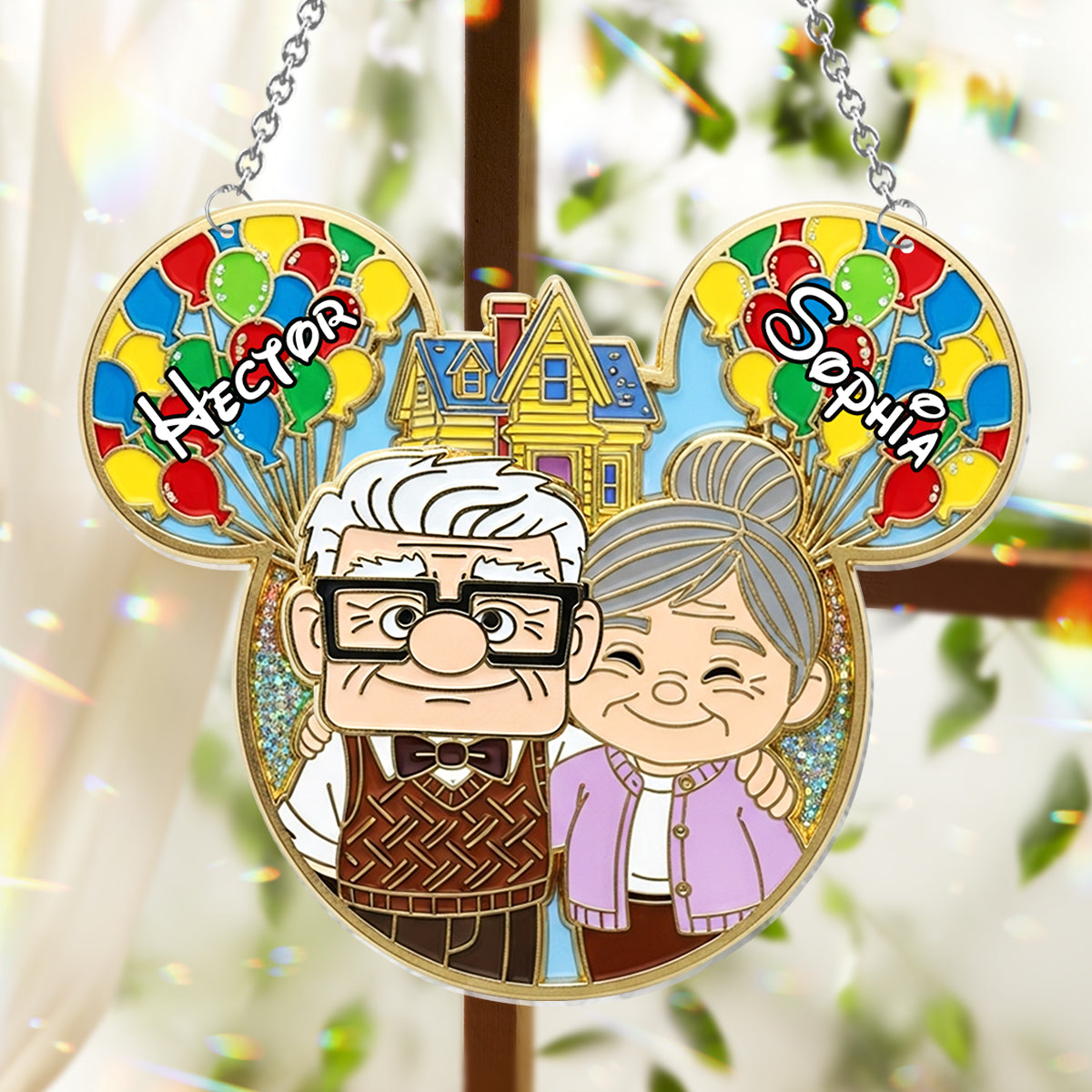 You Are My Greatest Adventure - Personalized Couple Window Hanging Suncatcher Ornament
