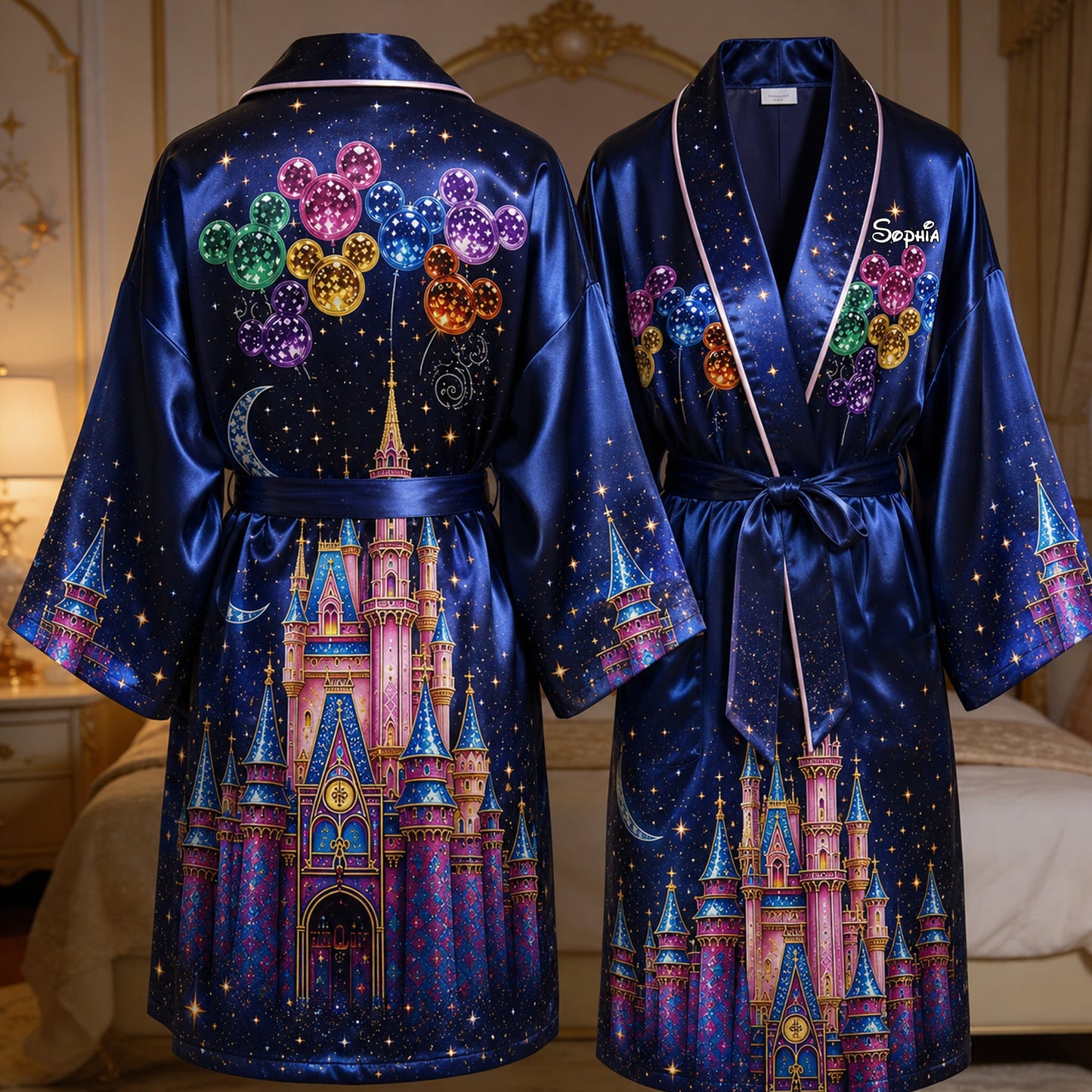 Believe In Magic - Personalized Dream Trip Satin Robe