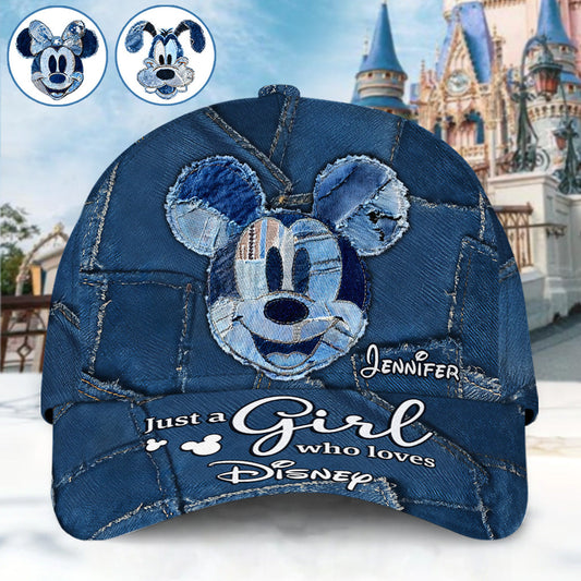 Just A Girl Who Loves Magic - Personalized Mouse Classic Cap