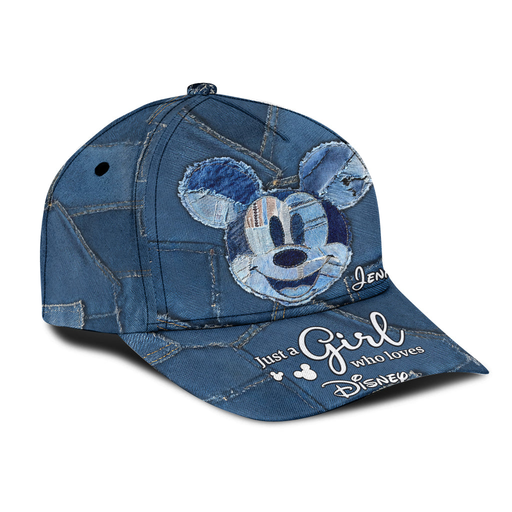 Just A Girl Who Loves Magic - Personalized Mouse Classic Cap