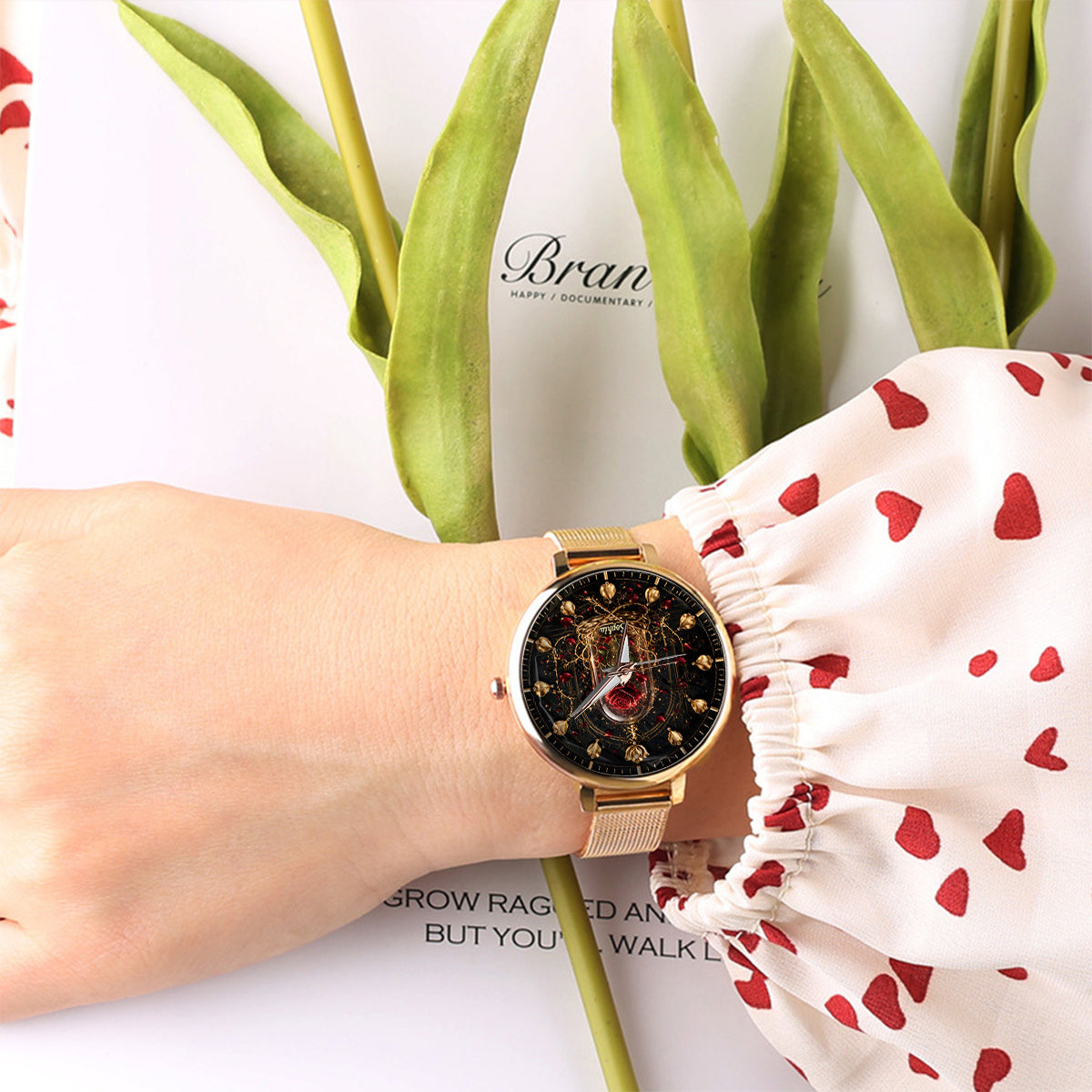 Tale As Old As Time - Personalized Beauty And The Beast Women Hand Watch