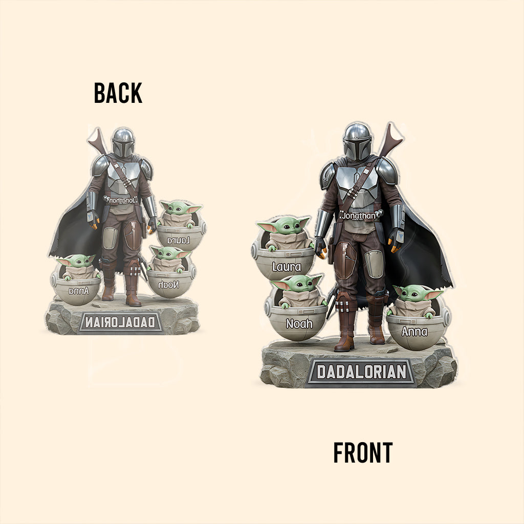 Dadalorian - Personalized The Force Custom Shaped Acrylic Plaque