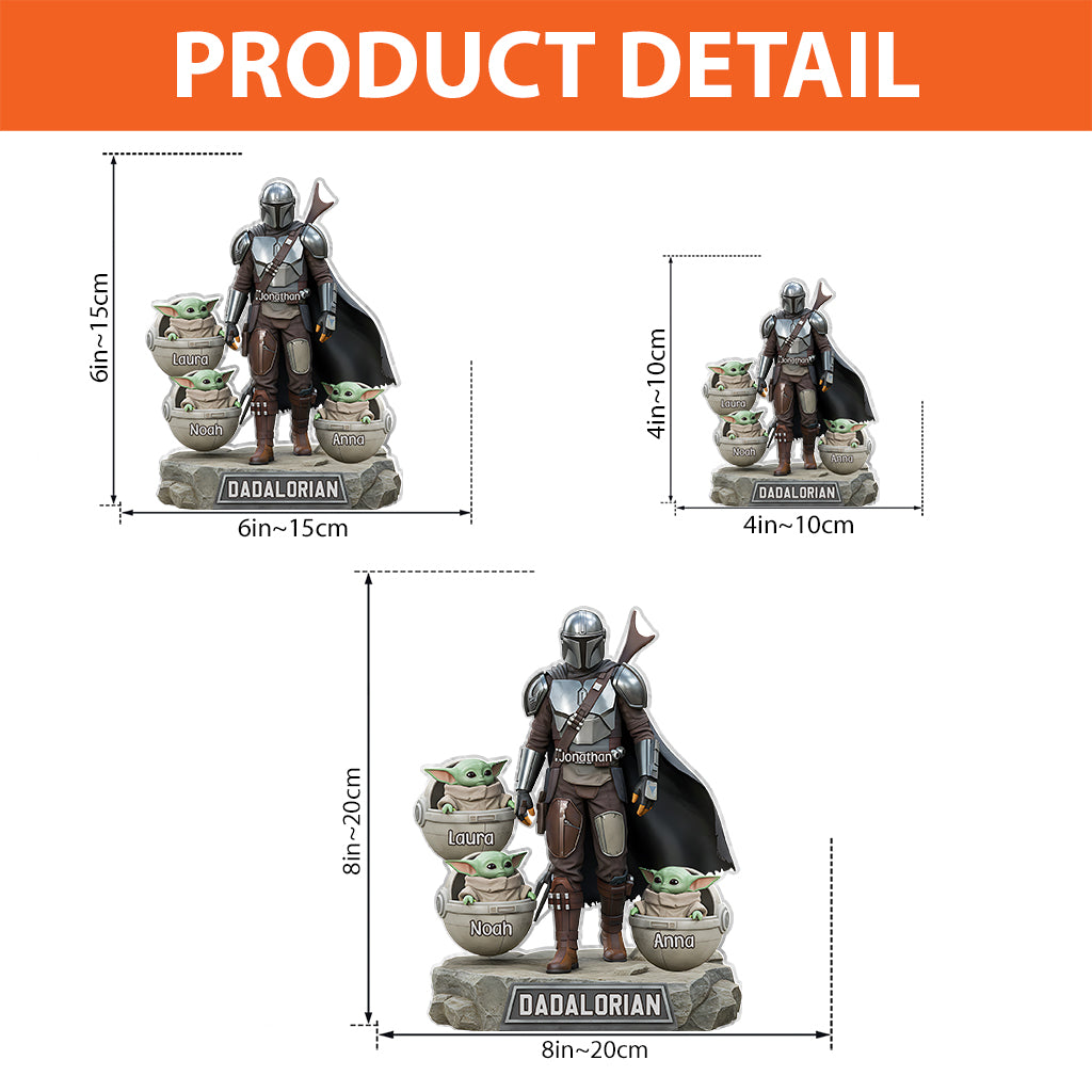 Dadalorian - Personalized The Force Custom Shaped Acrylic Plaque