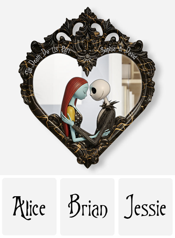 Till Death Do Us Part - Personalized Nightmare Wall Hanging Mirror