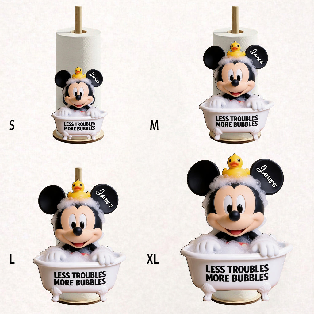 Cartoon Mouse Fan Gift - Personalized Mouse Paper Towel Stand