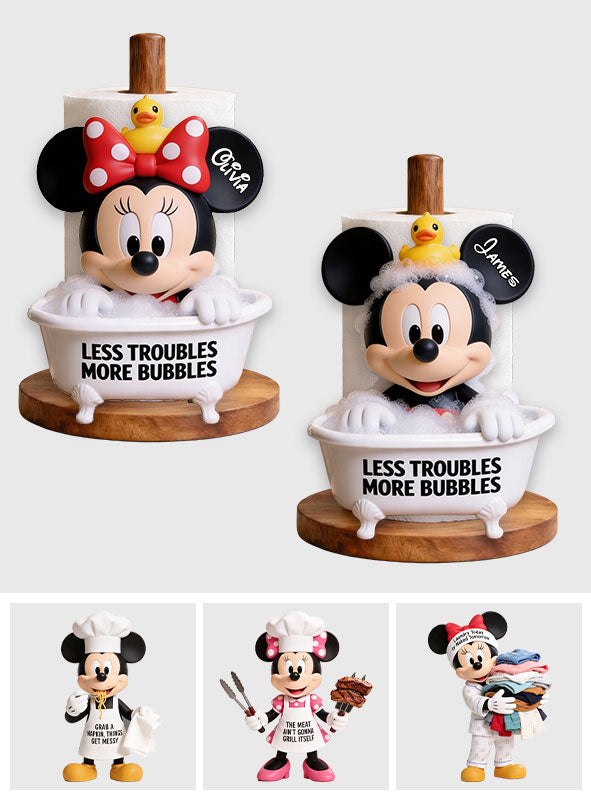 Cartoon Mouse Fan Gift - Personalized Mouse Paper Towel Stand