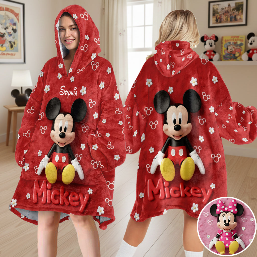 Magical Friends - Personalized Mouse Blanket Hoodie