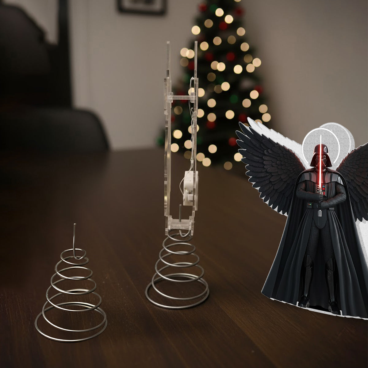 Merry Christmas - The Force LED Light Tree Topper