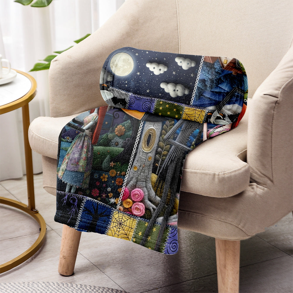 The Nightmare Christmas Couple - Personalized Nightmare Blanket