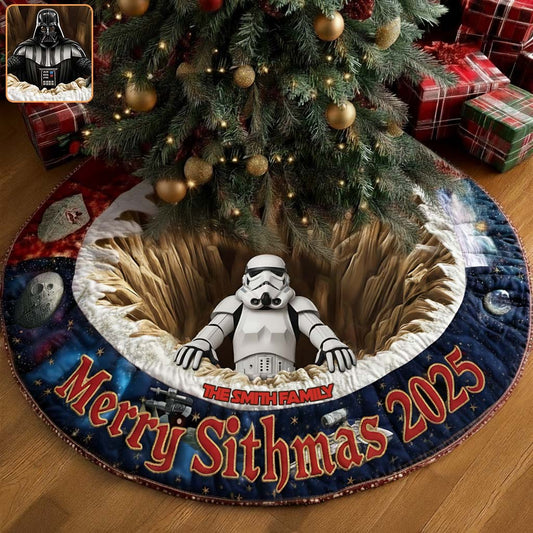 Galaxy Character - Personalized The Force Tree Skirt