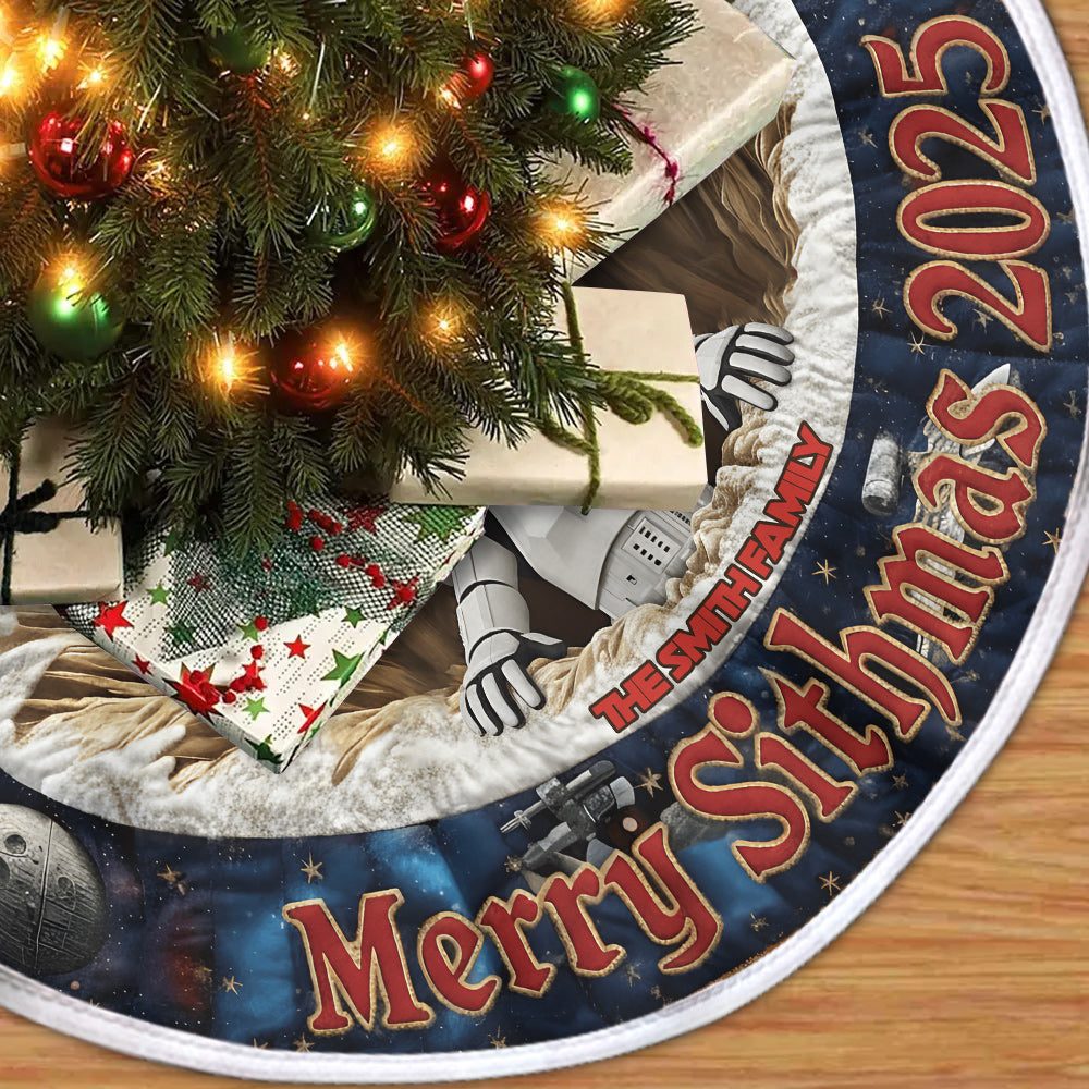 Galaxy Character - Personalized The Force Tree Skirt