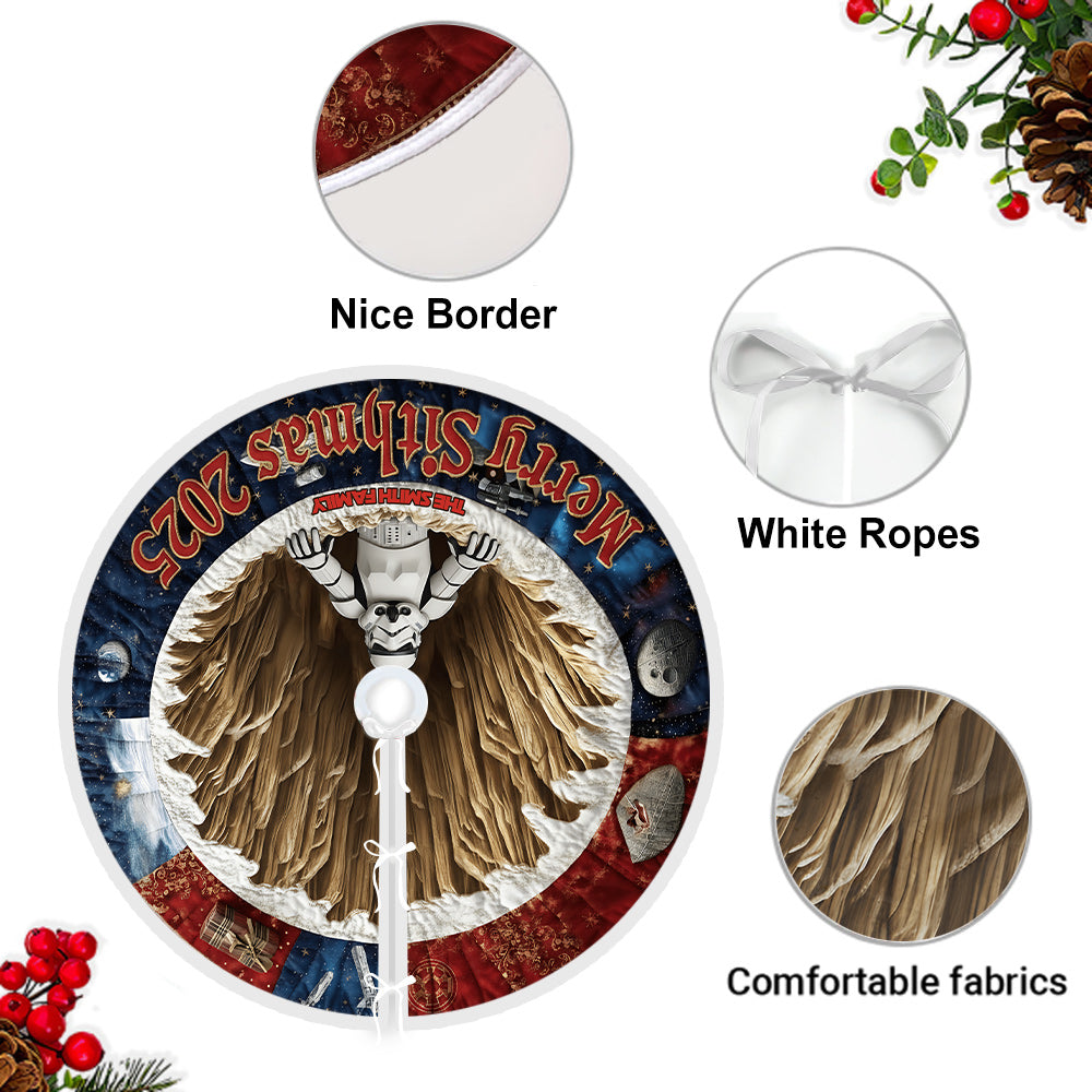 Galaxy Character - Personalized The Force Tree Skirt