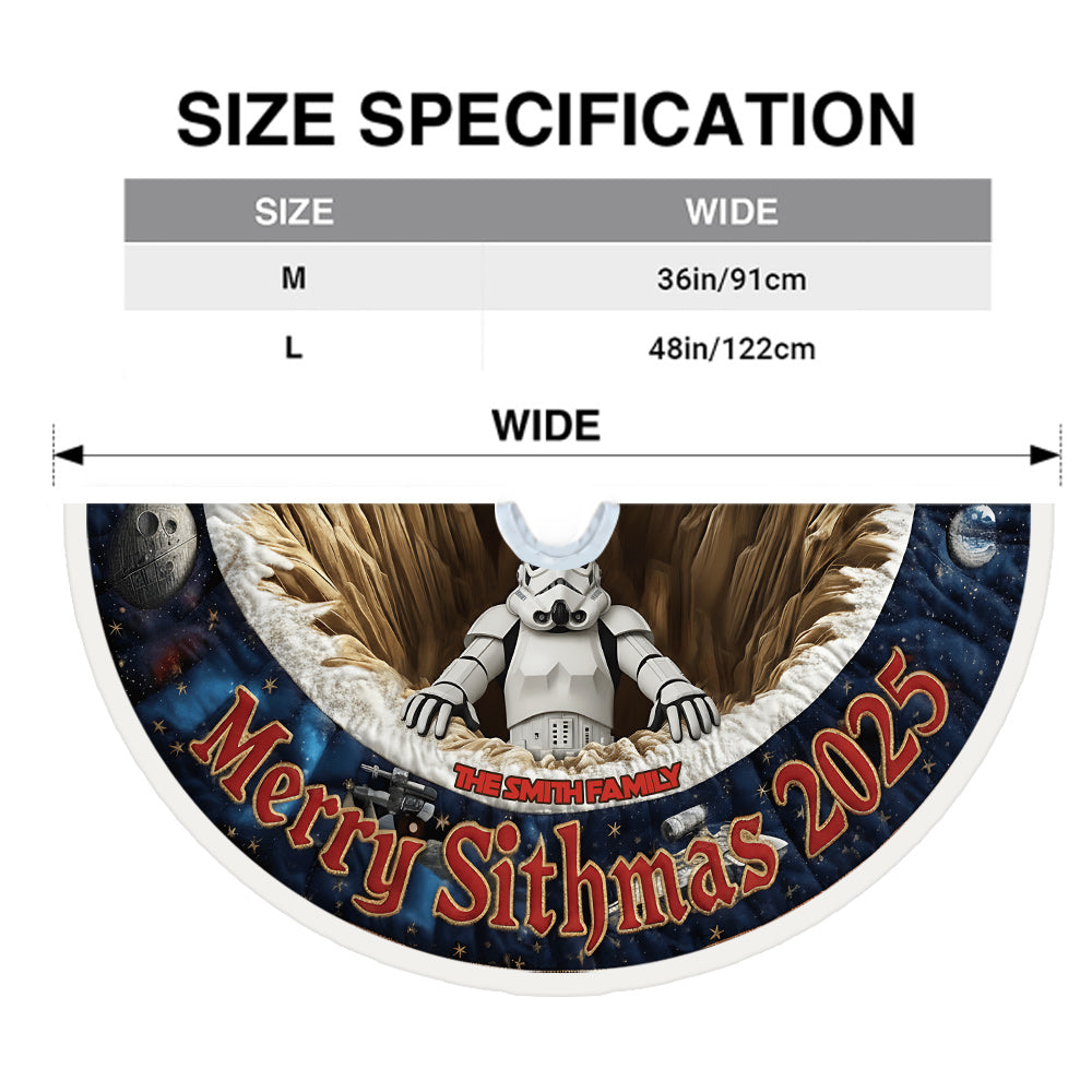 Galaxy Character - Personalized The Force Tree Skirt