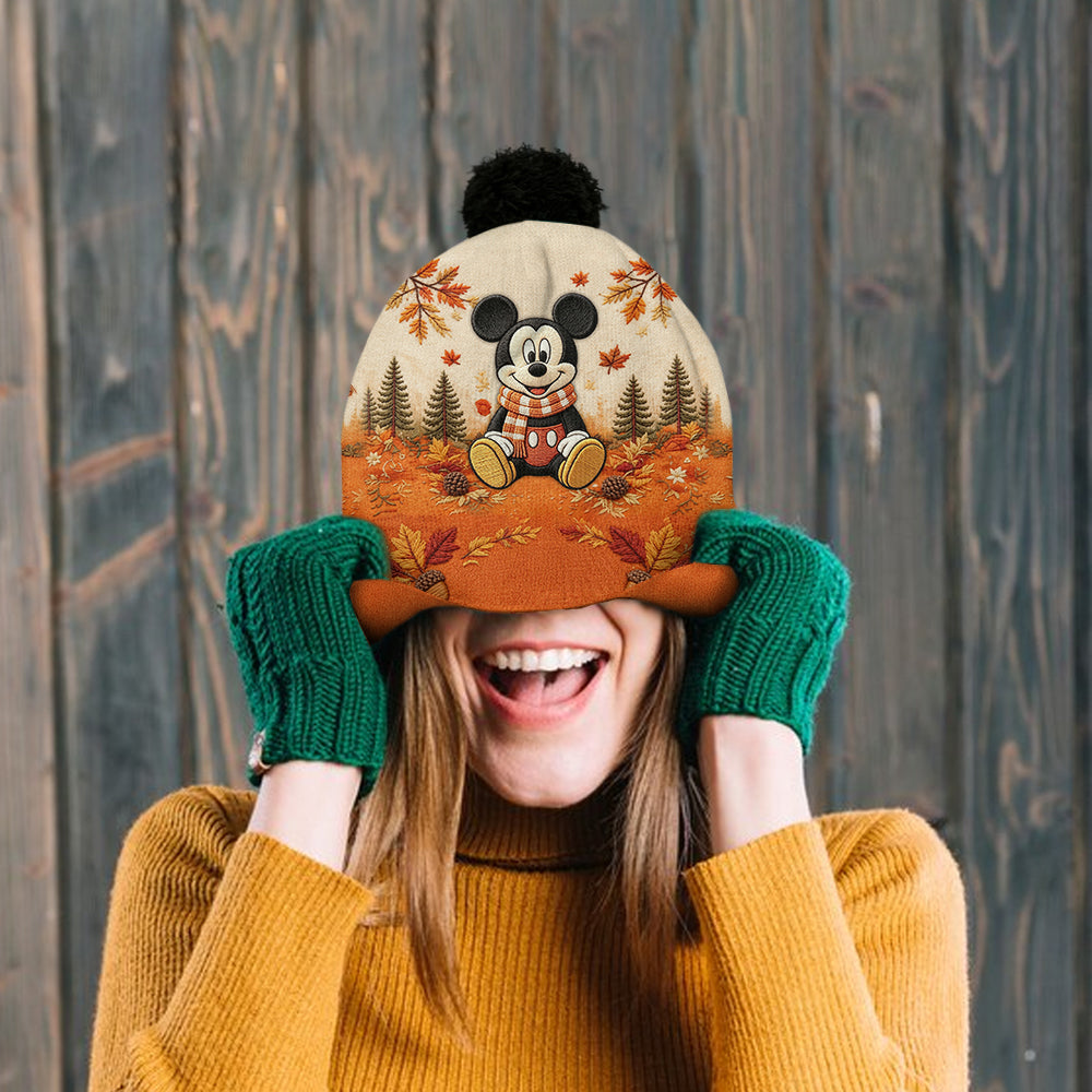 Fall Vibes - Personalized Mouse Beanie Hat