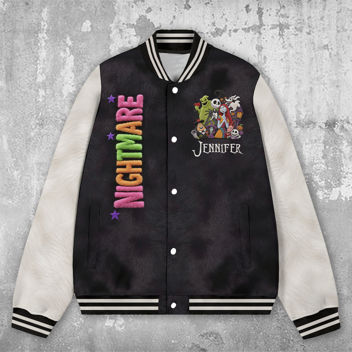 Before Christmas - Personalized Nightmare Varsity Jacket