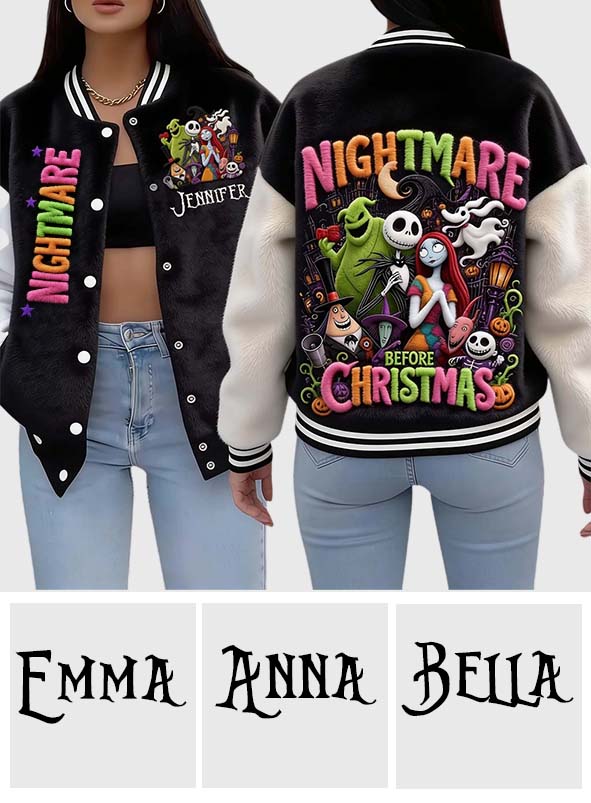 Before Christmas - Personalized Nightmare Varsity Jacket