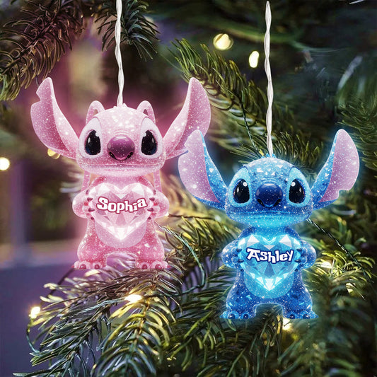 Ohana Means Family - Personalized Ohana LED Light Ornament