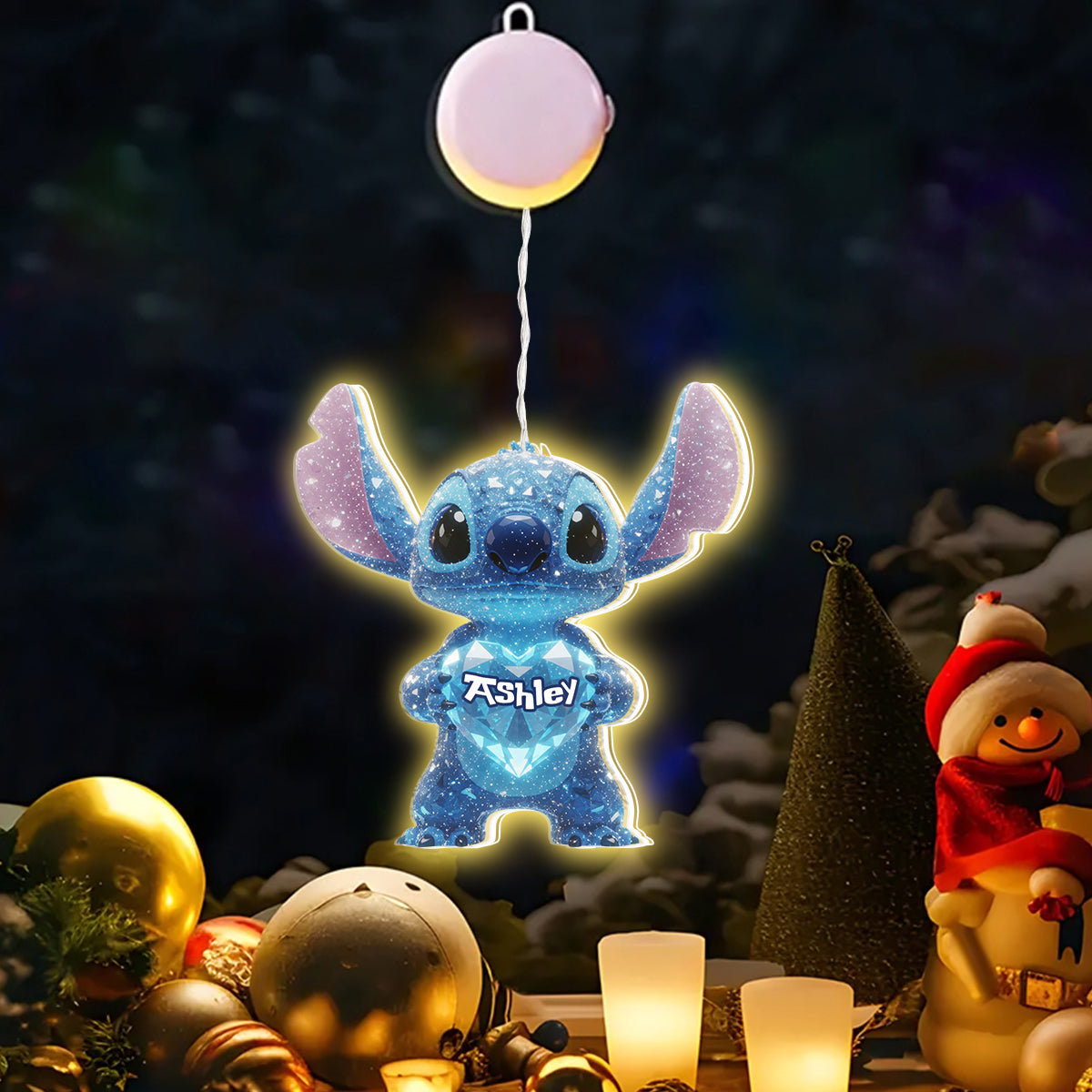Ohana Means Family - Personalized Ohana LED Light Ornament